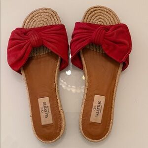 Valentino Red Knotted Sandals